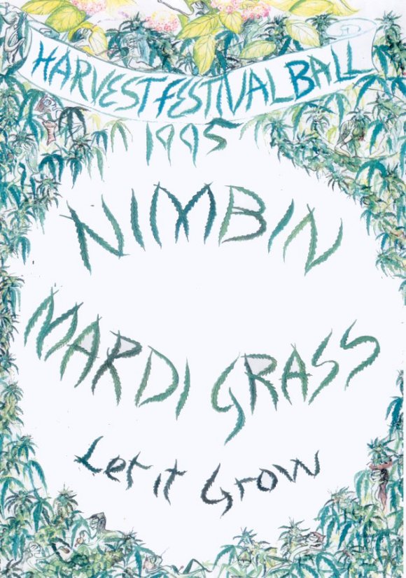 Nimbin Mardi Grass 1995 Poster