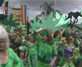 Ganja Faeries in the Nimbin Mardi Grass Rally