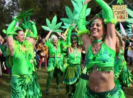 Ganja Faeries at the Nimbin Mardi Grass Rally 2003