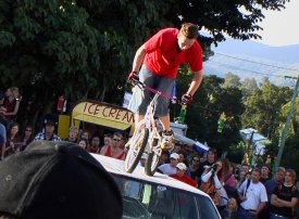 Bike Stunts at Nimbin Mardi Grass 2003