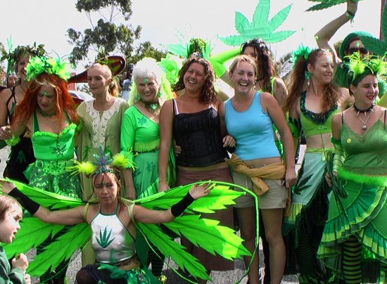 Ganja Faeries at the Nimbin Mardi Grass Rally 2003