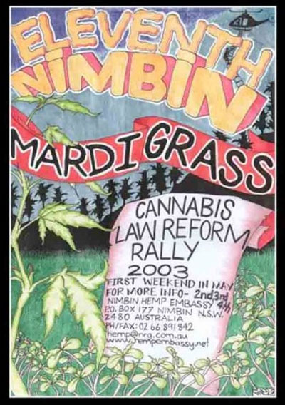 Nimbin MardiGrass 2003 Poster