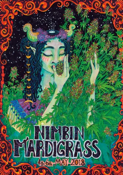2018 Nimbin MardiGrass Poster
